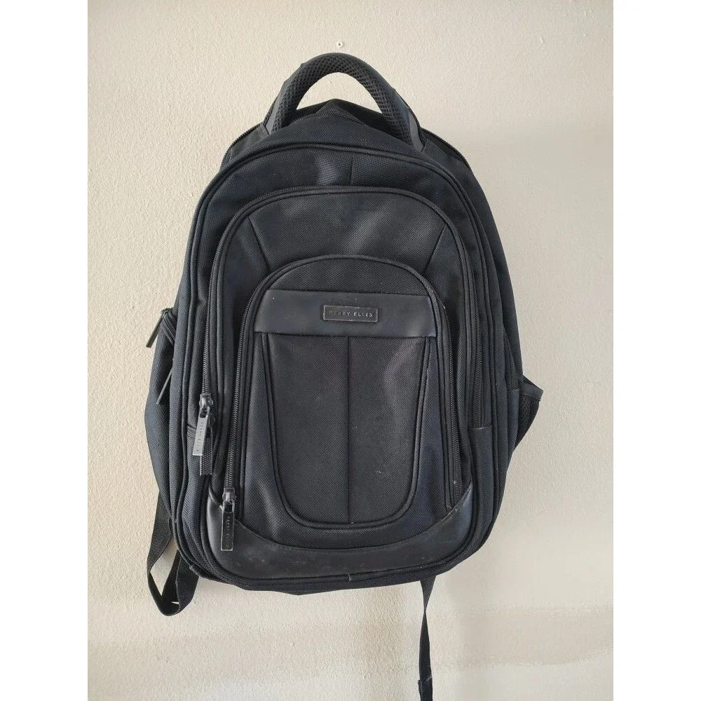 Men's Perry Ellis M 140 Black Laptop Tablet Travel Backpack